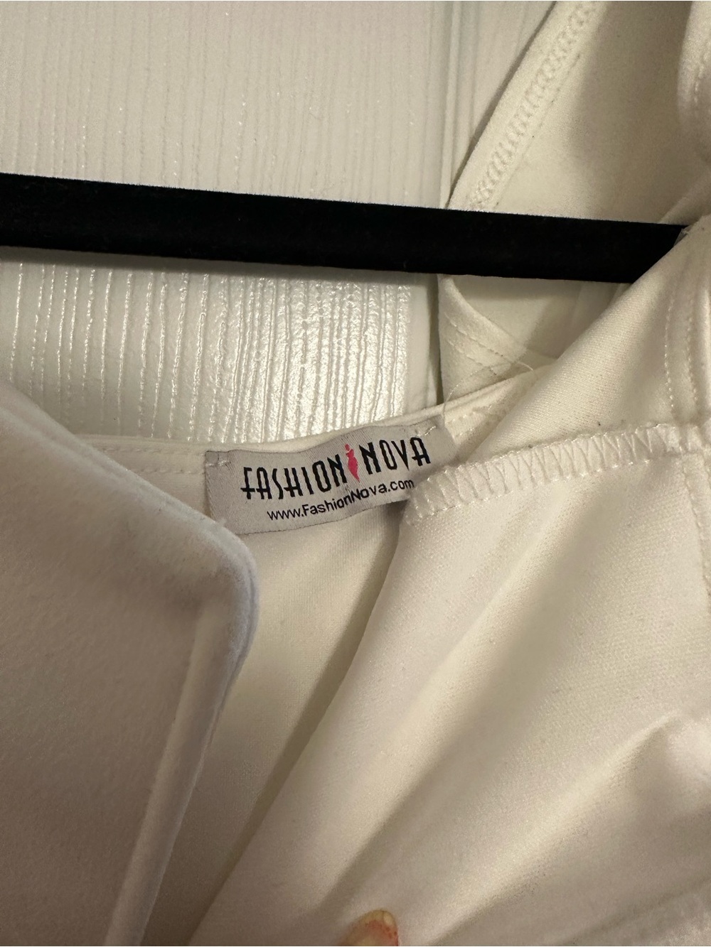 Elegant White Off-Shoulder Fashion Nova Dress - Picture 2 of 4